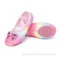 Girls Ballet Shoes for Girls Split-Sole Toddler Glitter Flats for Kids Dance